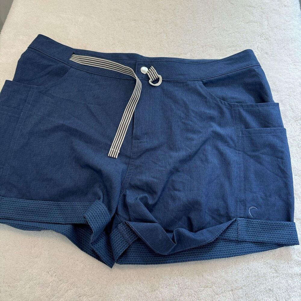 ZYIA Active Shorts XL Blue Not Just A Trail Outdoor Hiking Pockets Women’s